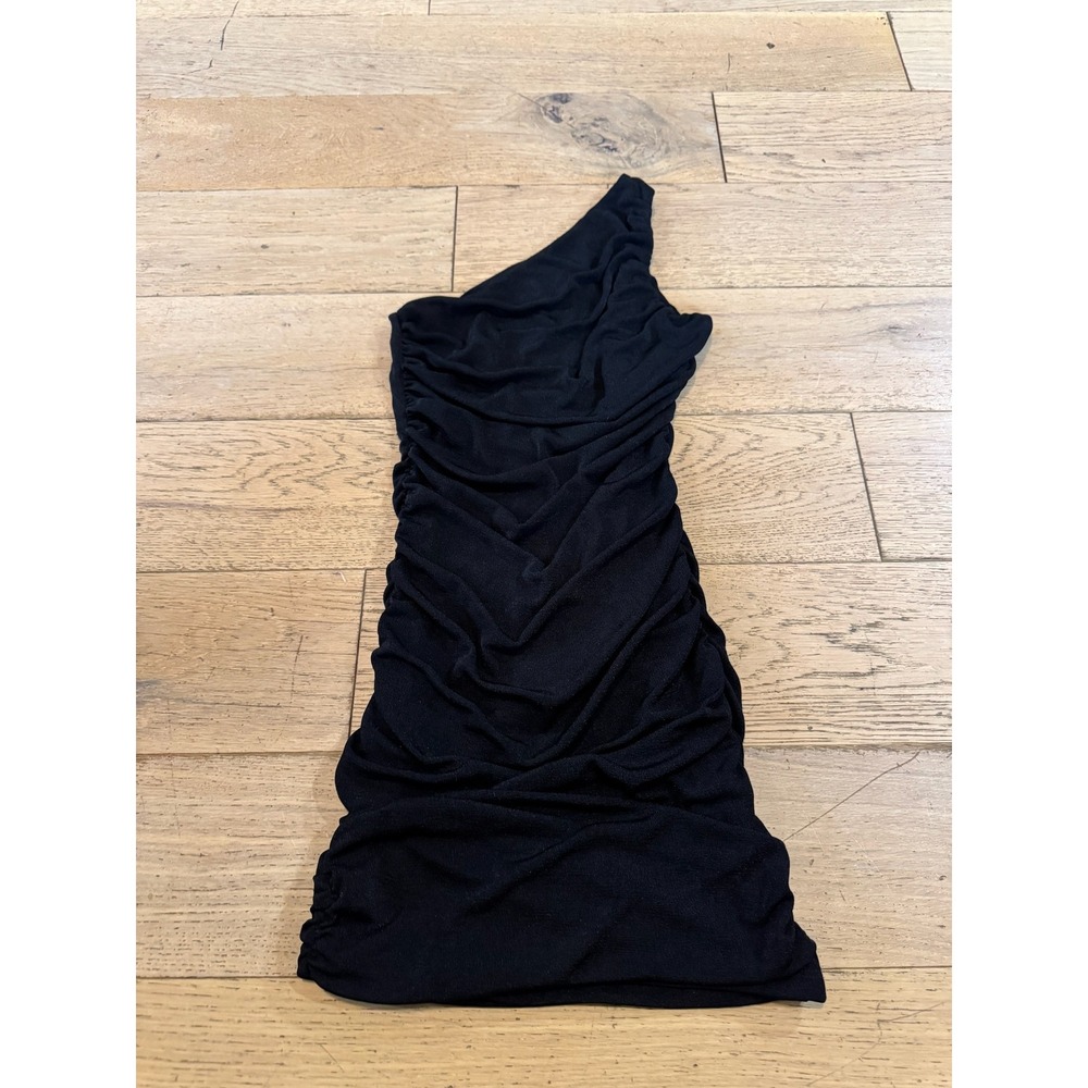 Lucy in the Sky Shoulder Ruched Bodycon Mini Dress - Party‎ Cocktail SMALL (601)
